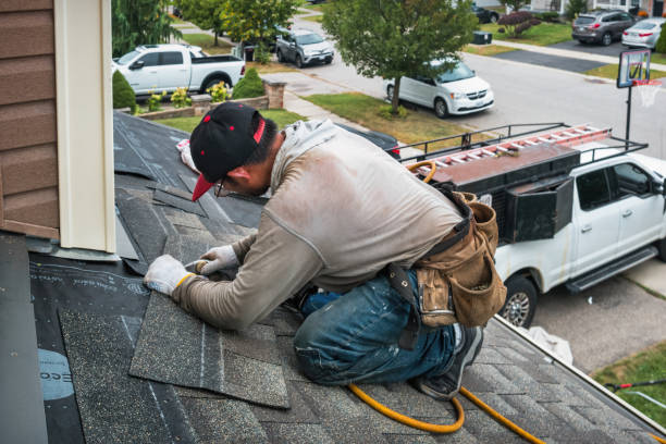 Professional Gutter Repair And Installation technician working in Pittsfield, IL